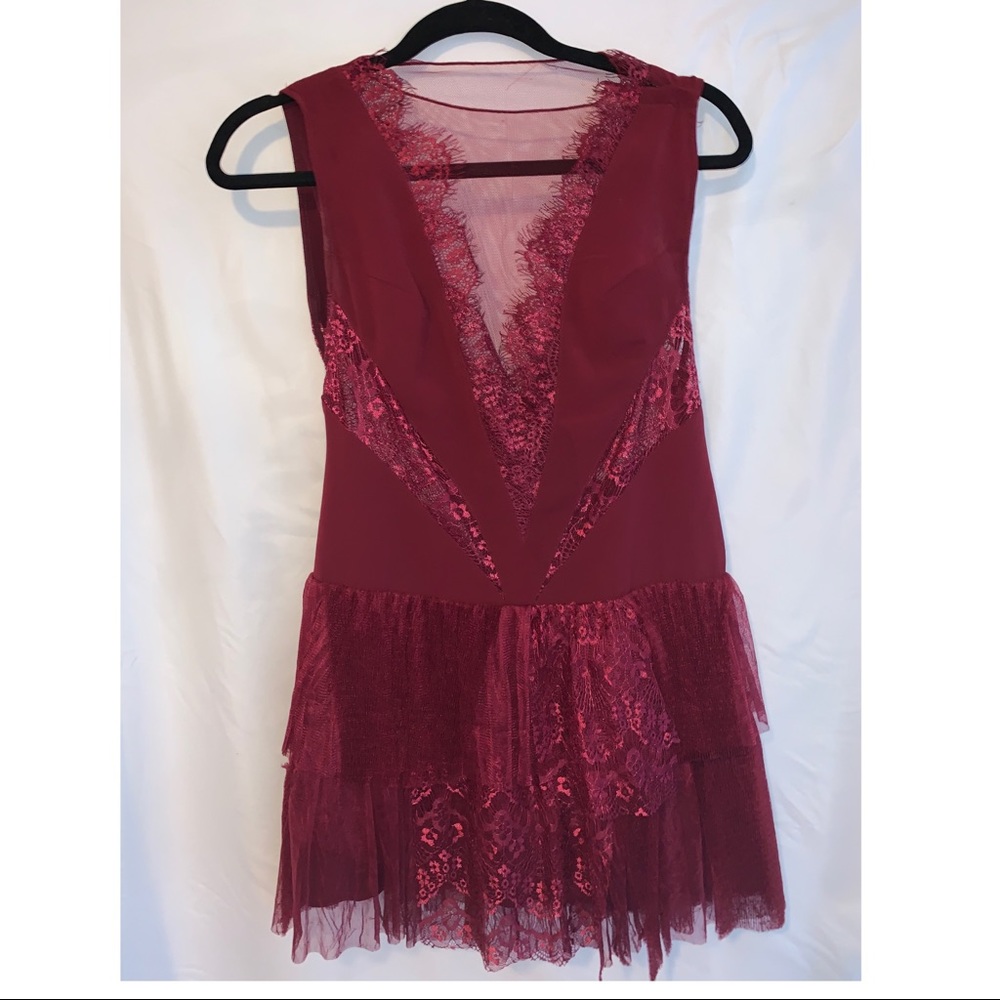 Free People Dress in Burgundy